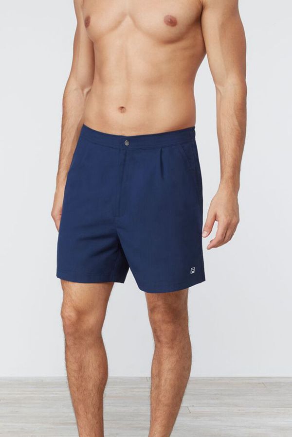 Fila Fundamental Santoro Men's Shorts - Navy,NZ 945-58930